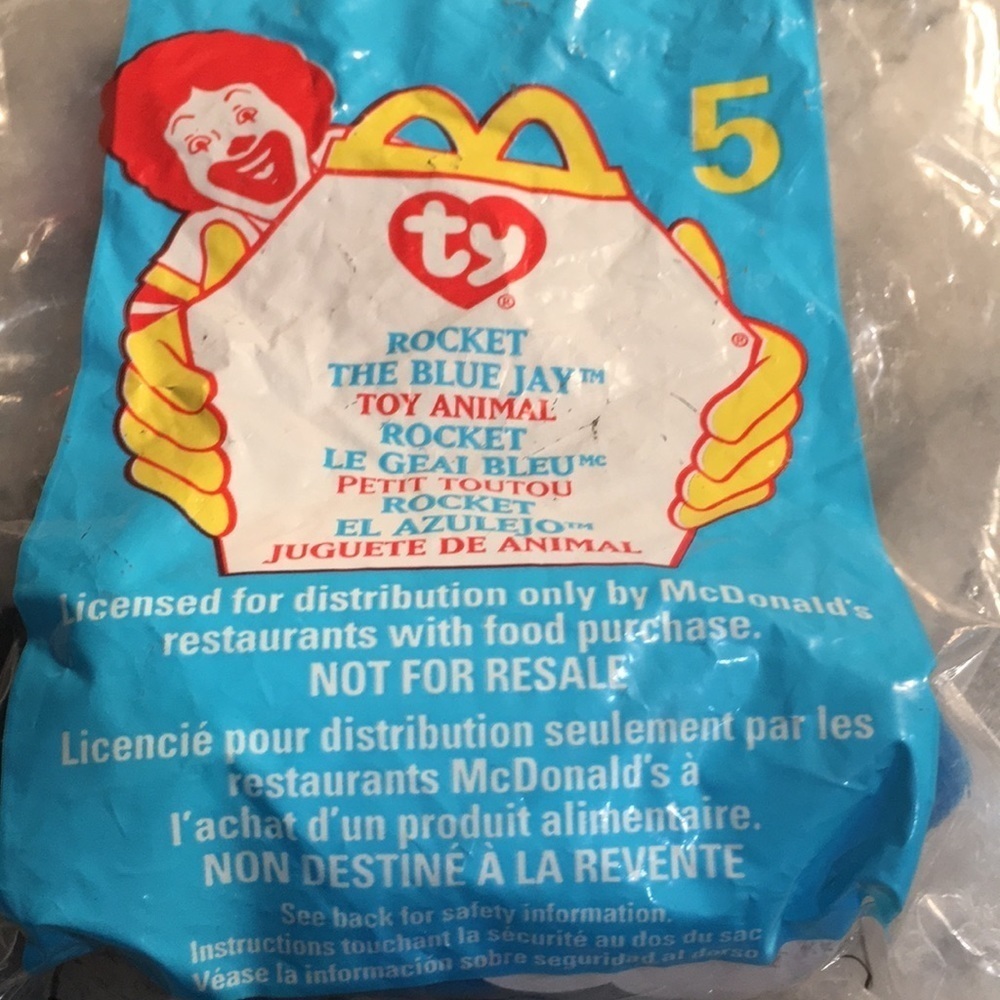 😂McDonald’s Teenie Babies Rocket the Bluejay